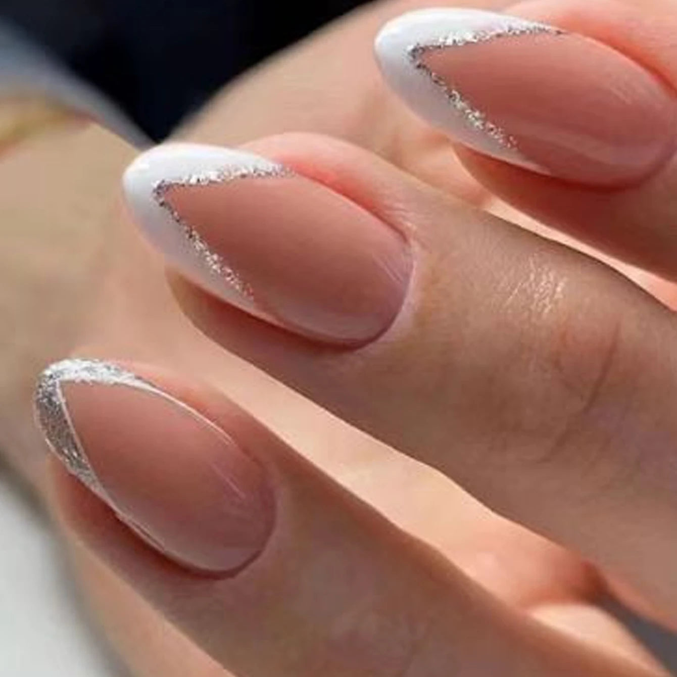 24 Piece Long French Minimalist Color Matching Nails Set - Smarsty