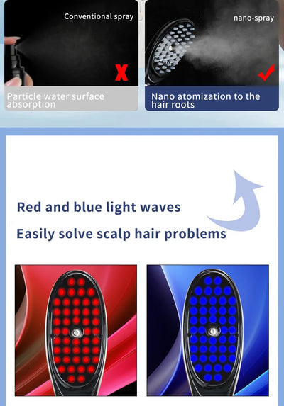 Electric Scalp Massager Comb for Hair Growth - Smarsty