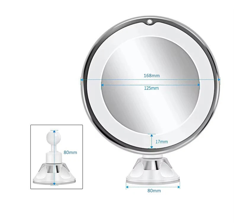 10x Magnifying Makeup Mirror with LED Lights - Smarsty
