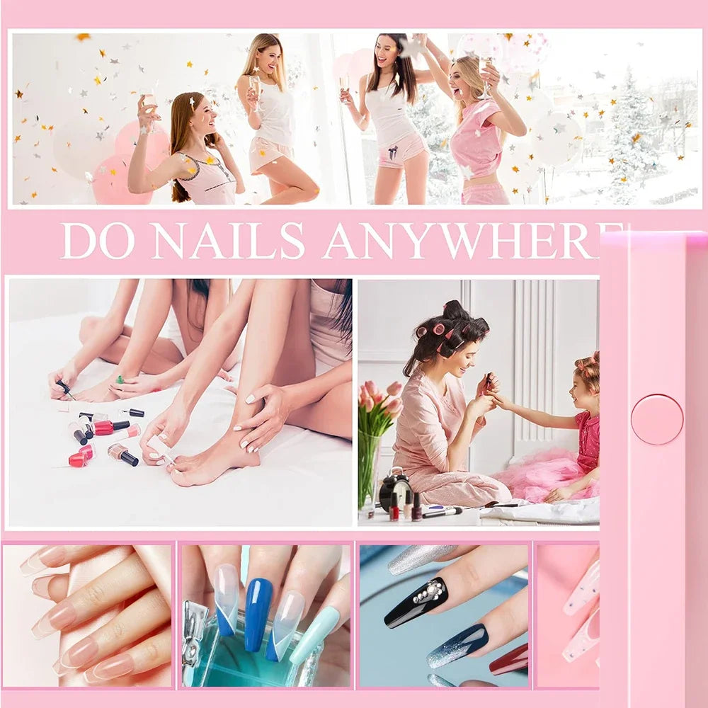 Portable Mini Nail Lamp for Quick Dry Gel Polish - Smarsty