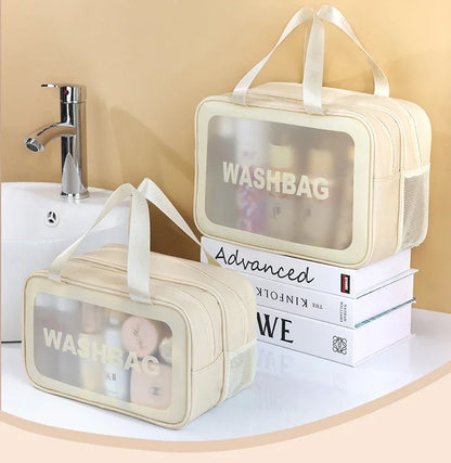 Wet-dry separation makeup bag portable toiletry bag travel essentials large capacity storage bag fitness swimming essentials - Smarsty