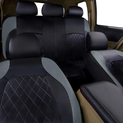 All Season Quilted PU Leather Car Seat Cover Waterproof - Smarsty