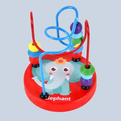 Colorful Wooden Roller Coaster Educational Circle Toy For Preschool Learning Bead Maze Toy Perfect Gift For Young Children - Smarsty