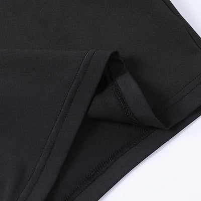 European and American Spring/Summer Round Neck Long Short sleeved 3/4 Shorts Two piece Women's Fashion Sports Versatile Set - Smarsty