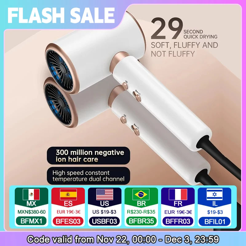 High-Speed Hair Dryer with Low Noise Technology - Smarsty