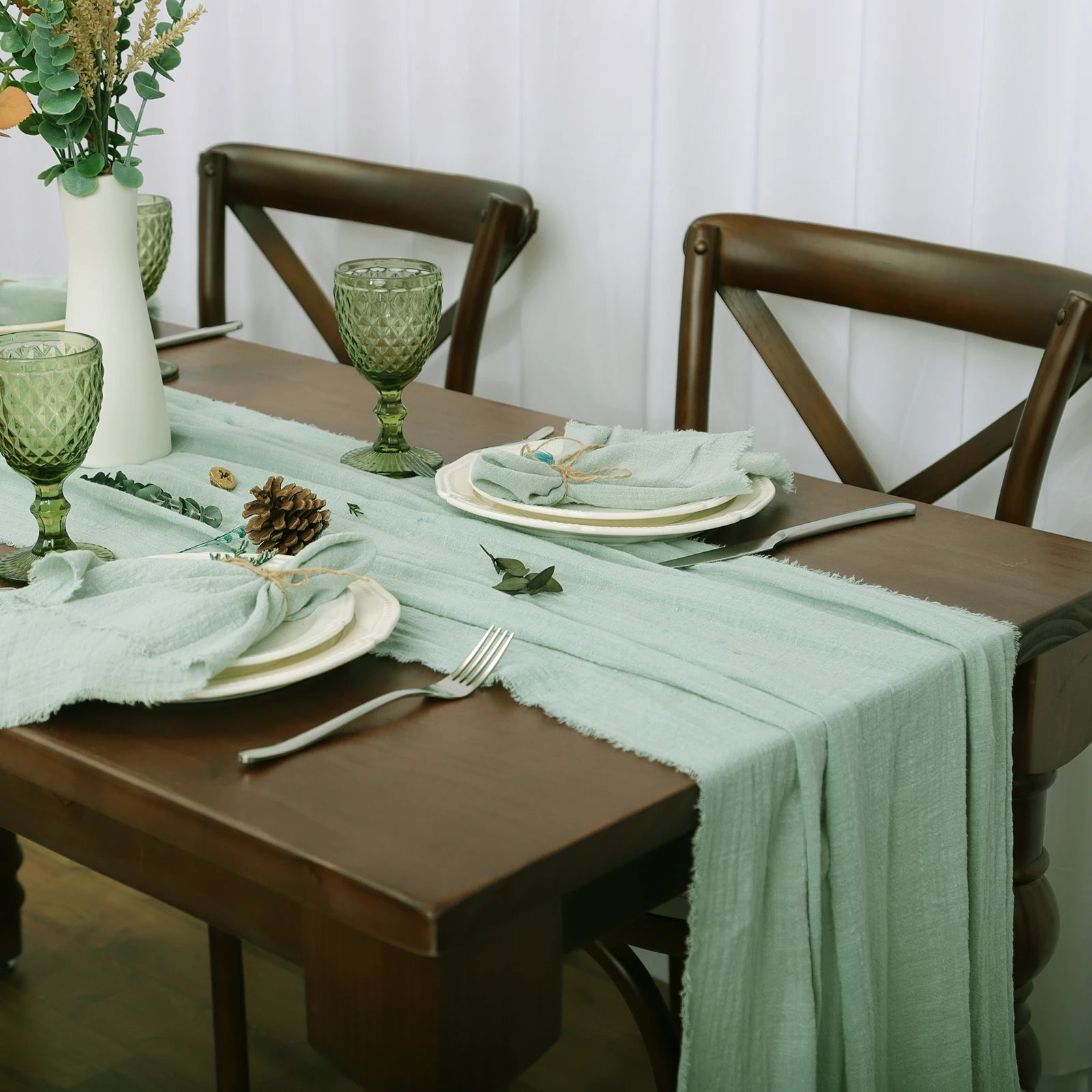 Reusable Cotton Wedding Napkins for Rustic Table Decor - Smarsty