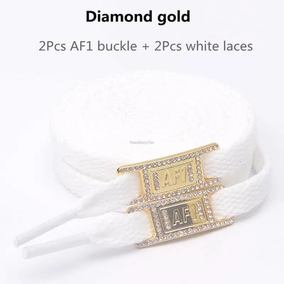 Original AF1 Shoelaces Combination White Flats laces and Shoe Decoration Suit Sneaker Shoelace Air Force one Shoes Accessories - Smarsty