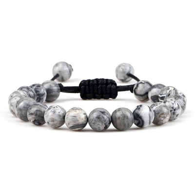 Adjustable 8mm Tiger Eye Beads Bracelet for Yoga Healing - Smarsty