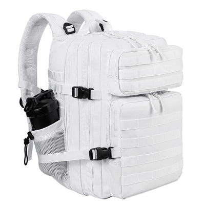 LHI 45L Tactical Backpack for Men and Women Large Athlete Gym Bag Outdoor Sports Hiking Survival Rucksack with Bottle Holder - Smarsty