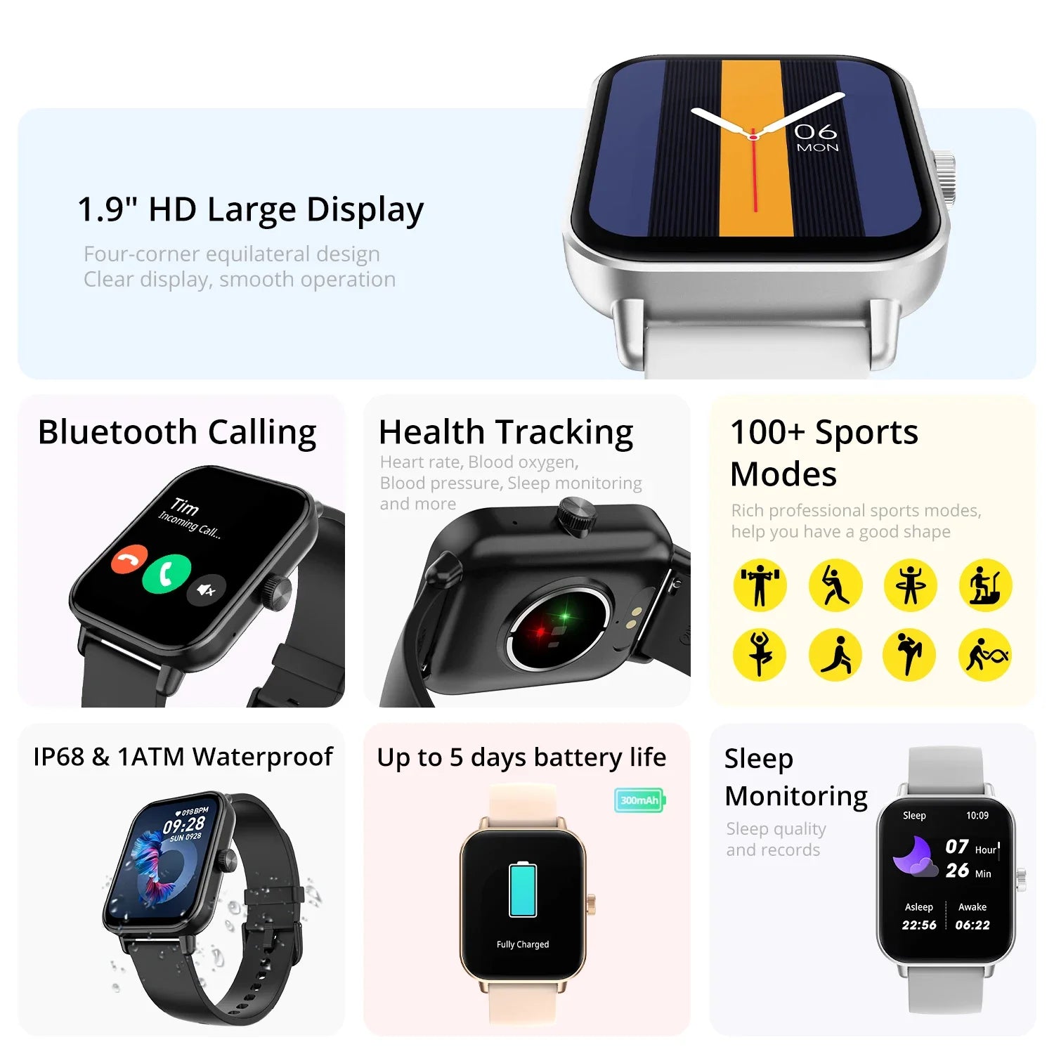 COLMI P81 Smart Watch with Voice Calling and Health Monitor - Smarsty