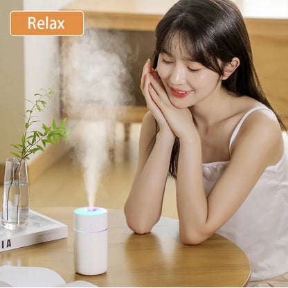 Colorful Portable USB Air Humidifier With Aromatherapy Feature - Smarsty