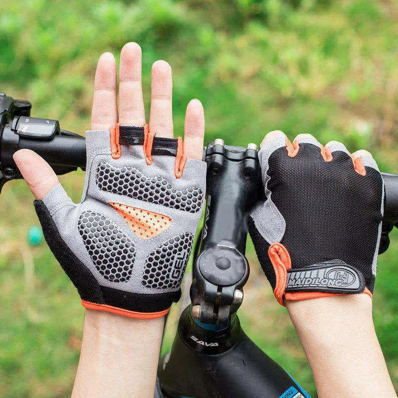 Breathable Anti Slip Half Finger Cycling Gloves for Men and Women - Smarsty
