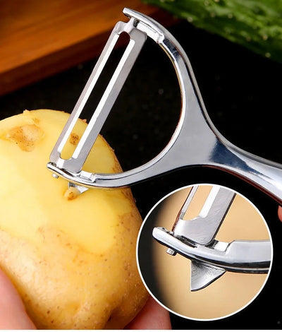 Stainless Steel Vegetable Peeler Potato Peeler Multifunctional Carrot Grater Fruit Tools Kitchen Accessories Gourmet Pelador Bar by Smarsty