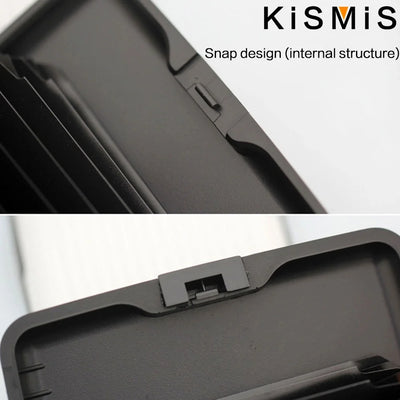 KISMIS RFID Metal Wallet and Business ID Credit Card Women Men Business ID Credit Card,Protector Wallet Card Holder Package Box - Smarsty