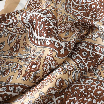Silk Square Scarf for Women Summer Head Wrap - Smarsty