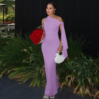 Hugcitar Fashion Solid O Neck Sleeveless Patchwork Sexy Bodycon Maxi Prom Dress Summer Women Clothes Party Festival Club Y2K - Smarsty