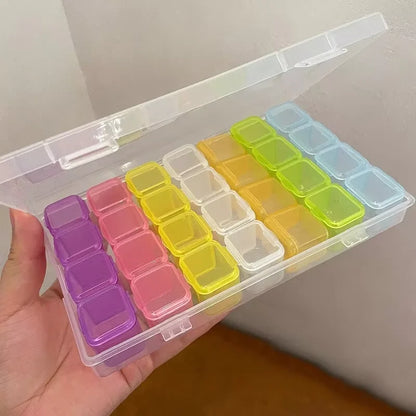 28 Grid Mini Storage Box for Nail Art and Jewelry - Smarsty