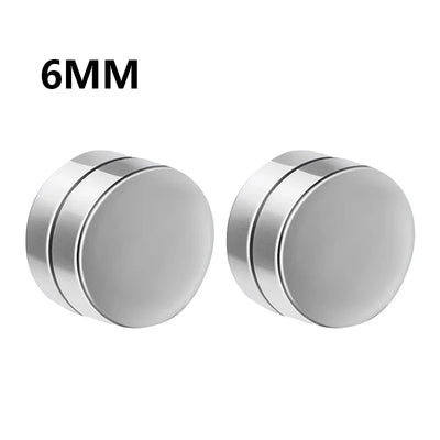 Magnetic Clip Earrings Non Piercing Strong Zircon Studs - Smarsty