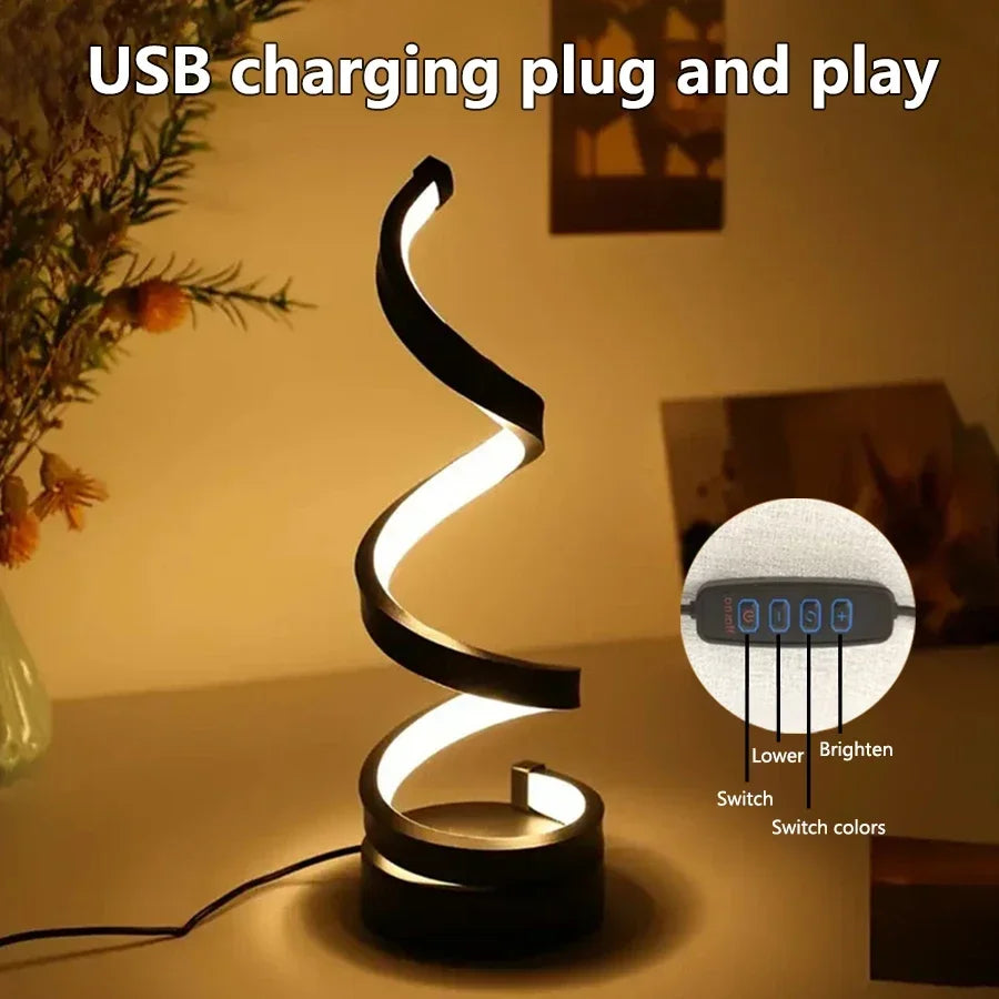 Creative LED Desk Reading Lamp with Dimmable Feature - Smarsty