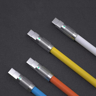 120w 6a Super Fast Charge PD Type C Liquid Silicone Cable Quick Charge 1M 2M Usb Cable Usb C to C Charger Cable - Smarsty