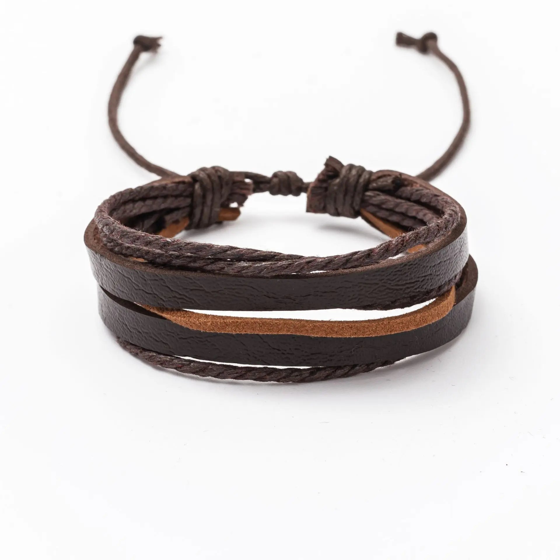 Vintage Multi Layer Wooden Beads Men's Bracelet Set - Smarsty