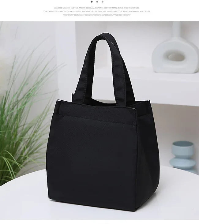 Large Capacity Insulated Lunch Bag With Sturdy Top Handle - Smarsty