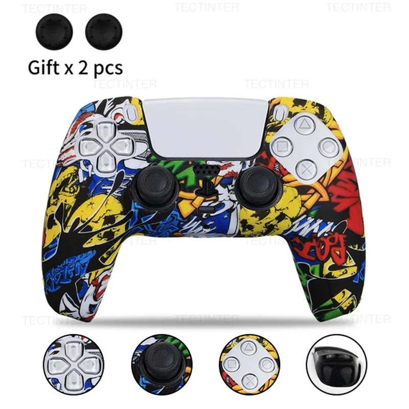 Silicone Protective Cover for PS5 Controller with Anti-Slip Grip - Smarsty