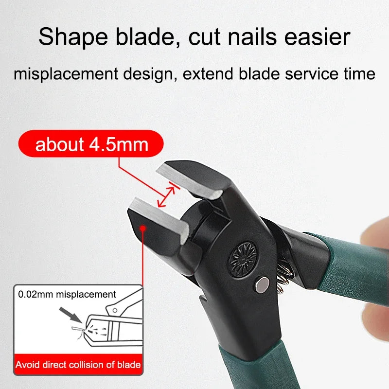 Stainless Steel Anti-Splash Nail Clipper for Thick Fake Nails - Smarsty
