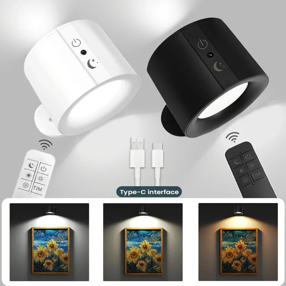 Modern Magnetic LED Wall Lamp with Remote Control - Smarsty