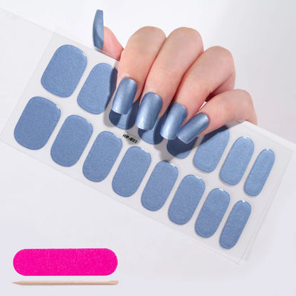 Long-Lasting Semi-Cured Gel Nail Stickers for Easy Application - Smarsty