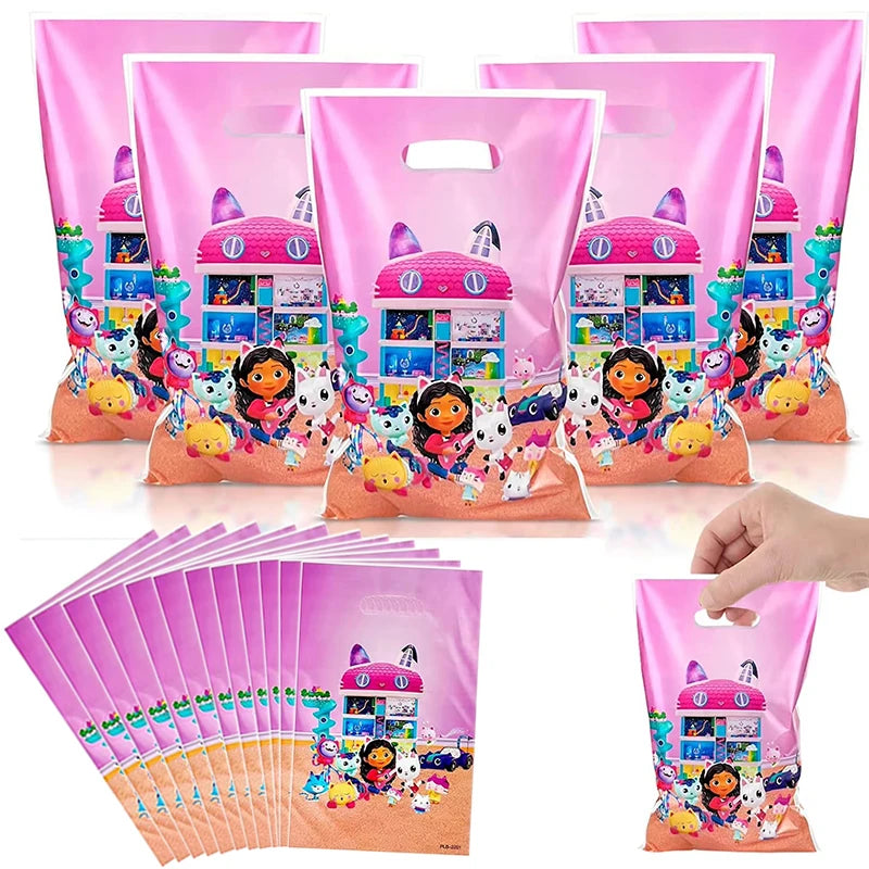Gabby Dollhouse Birthday Party Favor Bags for Kids - Smarsty