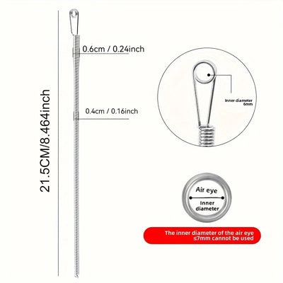 Bendable Spring Drawstring Threader Clip Pants Hoodies Elastic Band Lace Cord Flexible Drawstring Thread DIY Sewing Accessories - Smarsty