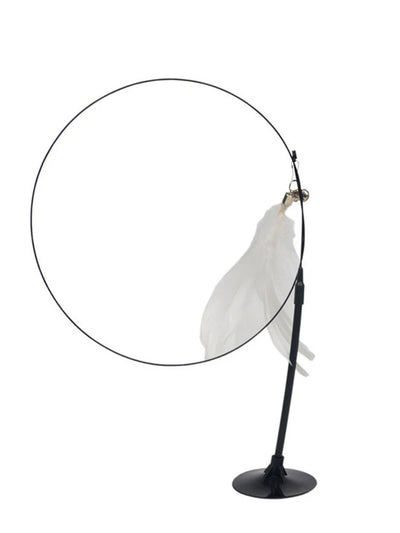 Cat Teaser Stick With Bell and Feather Fun - Smarsty