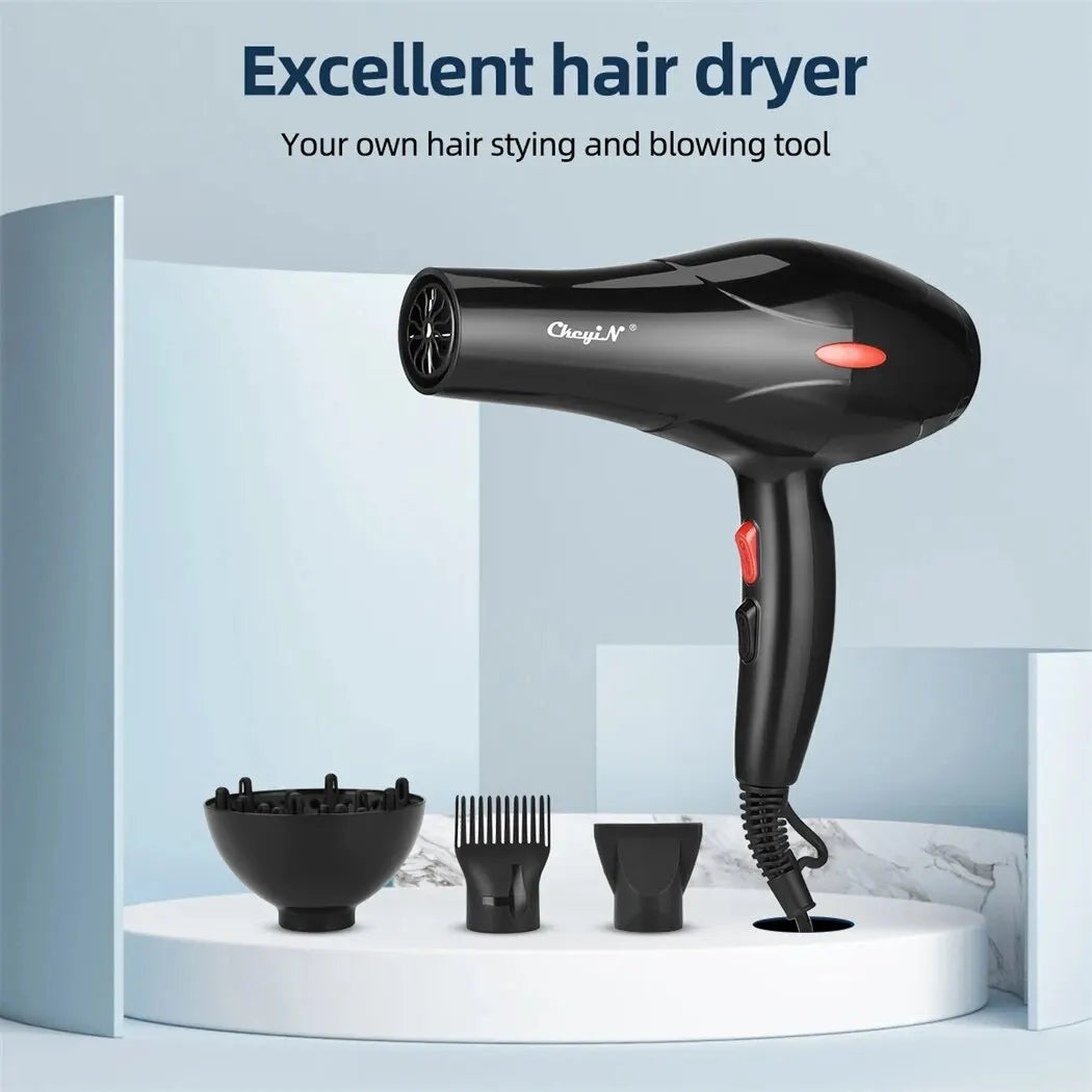 CkeyiN 1600W Hair Dryer with Negative Ion Technology - Smarsty