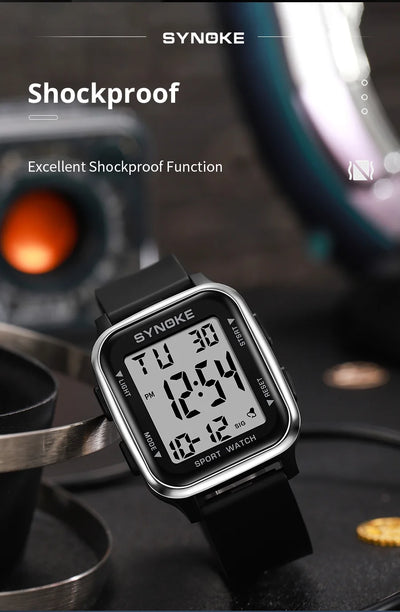 SYNOKE Military Digital Watch Waterproof Sports Design - Smarsty