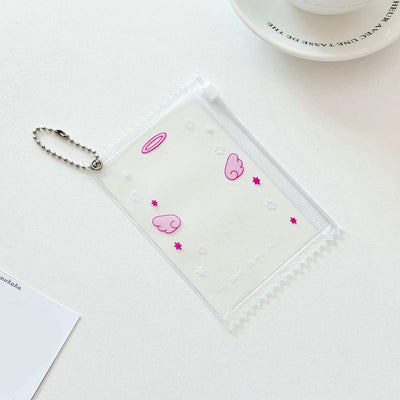 INS Transparent Candy Bag Badge Holder Korean Photocard Holder Display Bag Pendant Idol Photo Card Protective Cover Card Holder - Smarsty