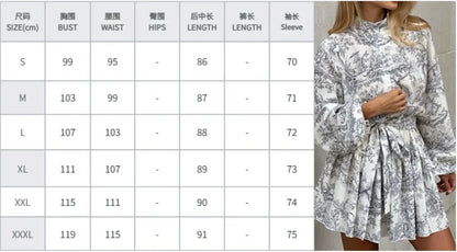 Autumn new women's clothing style elegant, fashionable, casual, sexy commuting long sleeved lace up Chinese style printed dress - Smarsty
