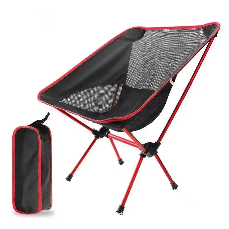 Outdoor Portable Folding Chair Beach Chairs for BBQ Travel Beach Hiking Picnic Seat Easy to Carry Convenient by Smarsty