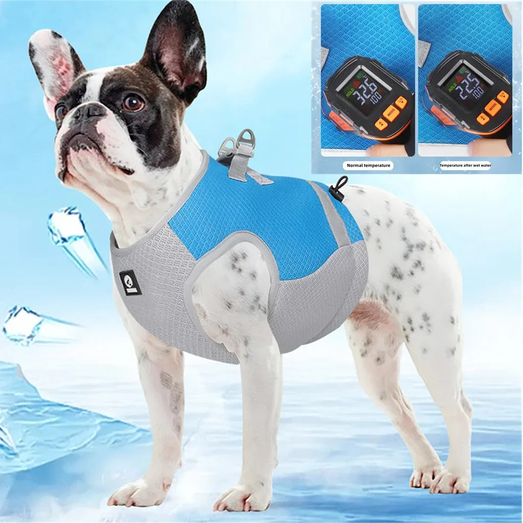 Dog Cooling Vest Adjustable Reflective Harness for Summer - Smarsty