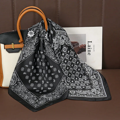 Elegant Silk Floral Hairbands and Neck Scarves - Smarsty