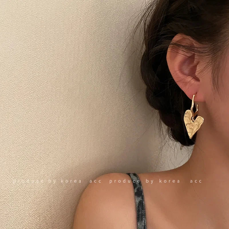 Baroque Heart Tassel Drop Earrings for Fashionable Women - Smarsty