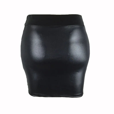 Women Summer Mini Skirts High-waist Slim Fittness Hip Pencil Skirts Vintage Bodycon Skirt Sexy Clubwear Ladies Office Clothing - Smarsty