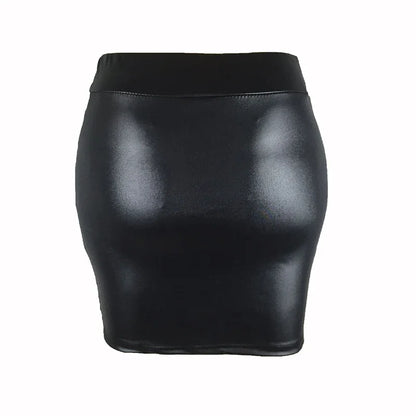 Women Summer Mini Skirts High-waist Slim Fittness Hip Pencil Skirts Vintage Bodycon Skirt Sexy Clubwear Ladies Office Clothing - Smarsty