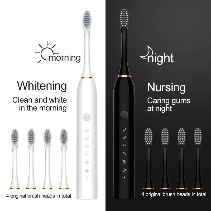 Electric Ultrasonic Toothbrush With Six Speed Modes - Smarsty