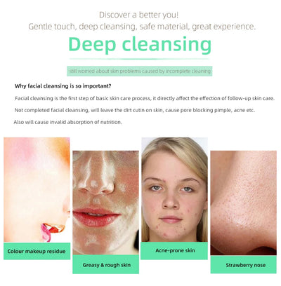 Electric Facial Cleansing Brush with Sonic Technology - Smarsty