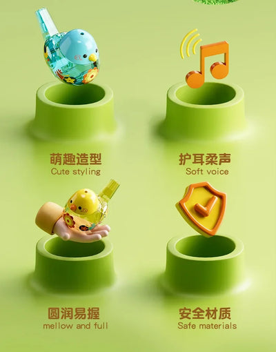 Bird's Call for Babies Water Bird Whistle for Infants Children Toys Can Add Water To Whistle for Training Toy Musical Instrume - Smarsty