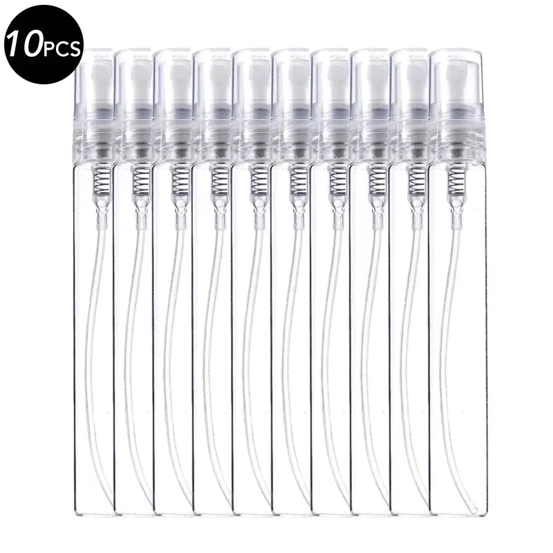 Mini Clear Glass Perfume Bottles Portable Travel Set - Smarsty