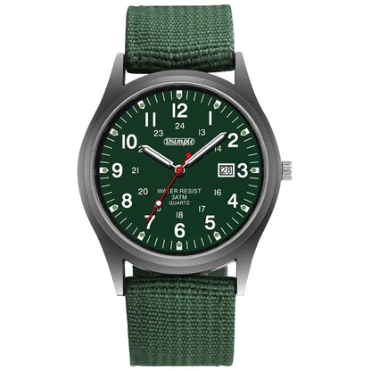 Luxury Mens Luminous Quartz Watch with Calendar - Smarsty