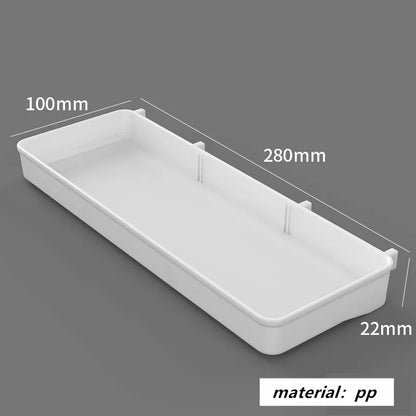 Punch-free Hole Board Vertical Desktop Wall Hanging Office Desk Storage Shelf Reading Room Desktop kitchen Bathroom Storage Rack by Smarsty