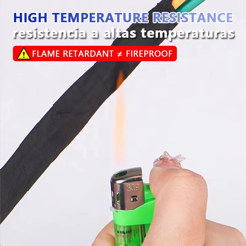 High Temperature Wire Harness Cloth Tape Automotive Cable Loom Heatproof Fabric Adhesive Tape for Engine Electrical Insulation - Smarsty